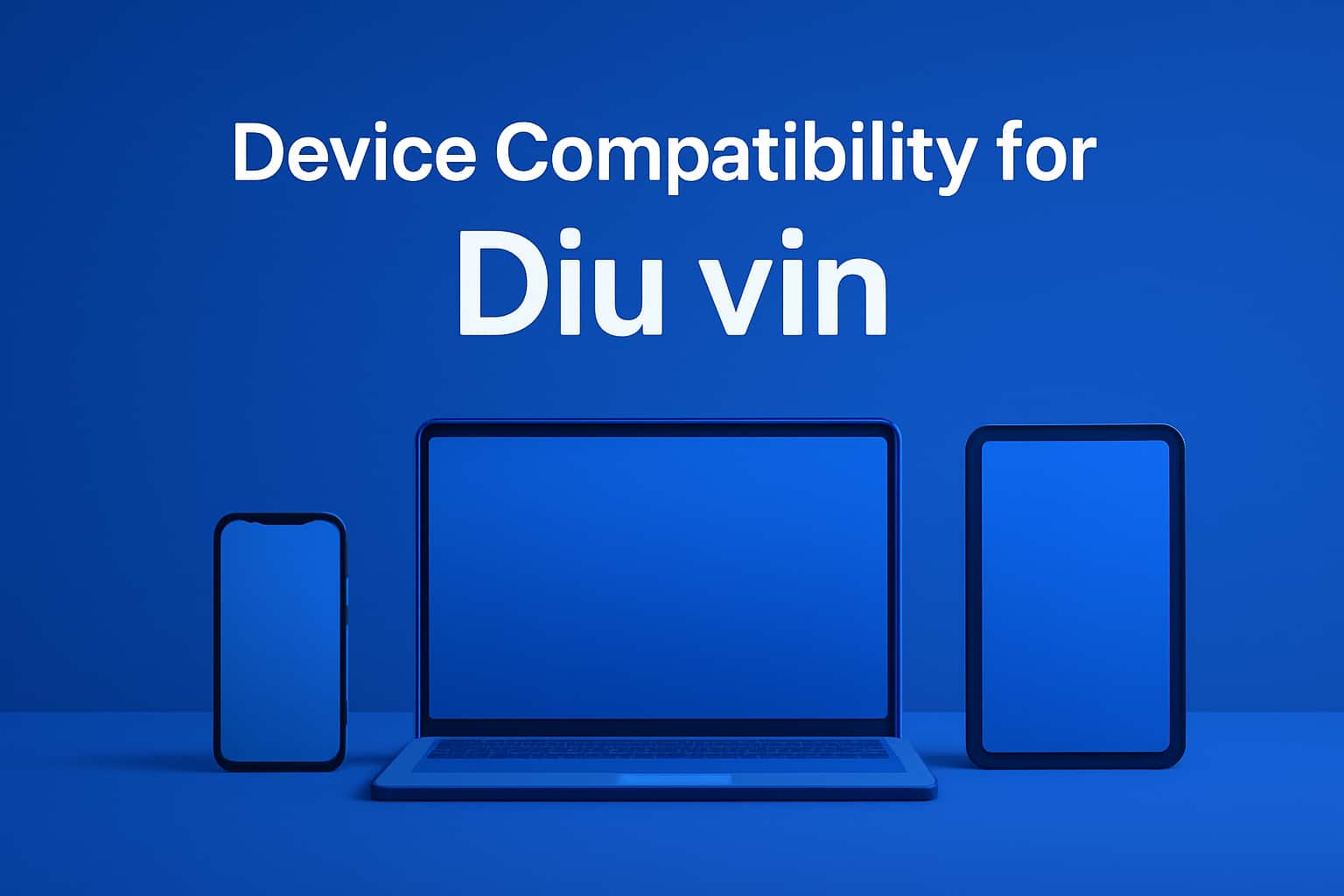 A high-tech representation of device compatibility for Diu vin.