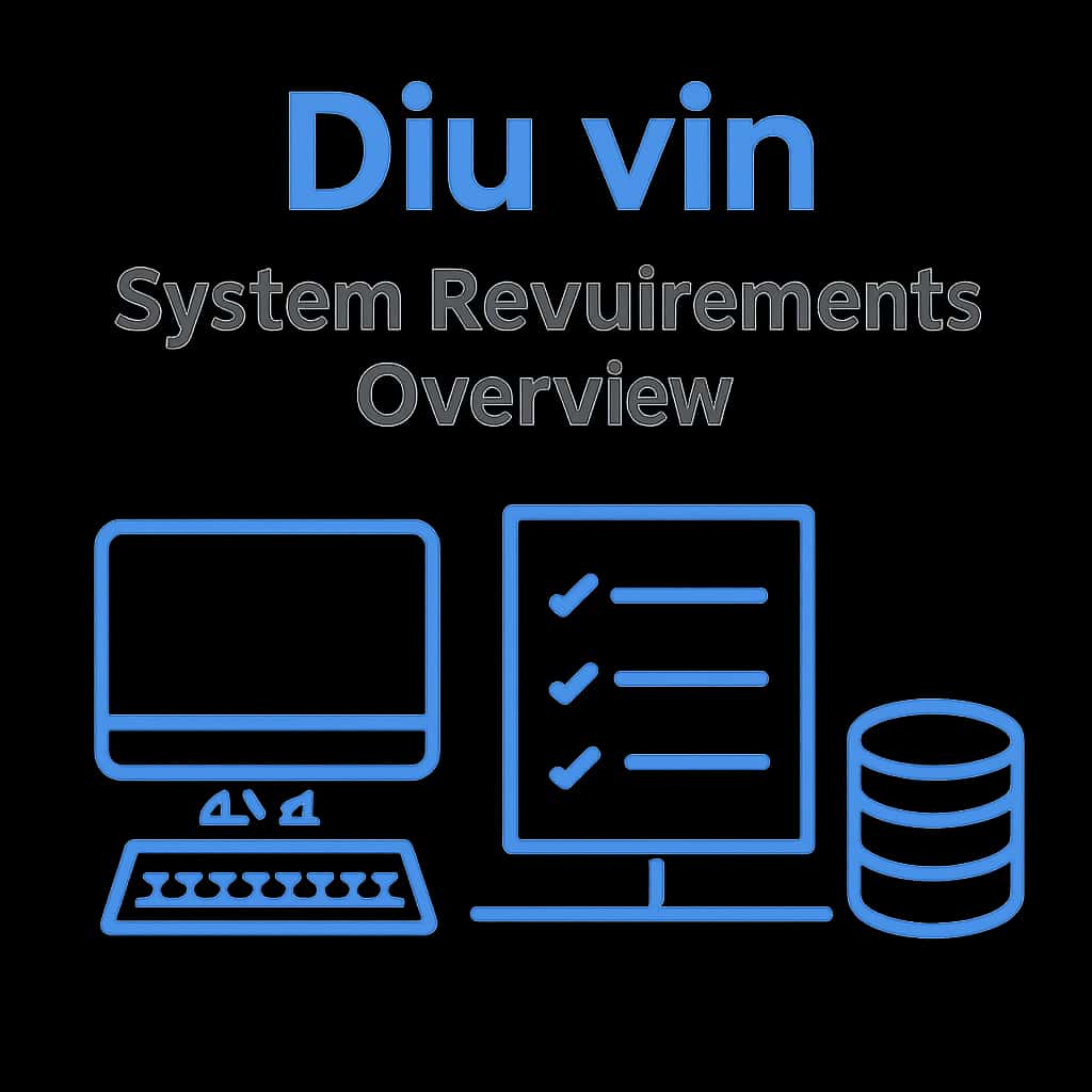 Illustration detailing Diu vin System Requirements.