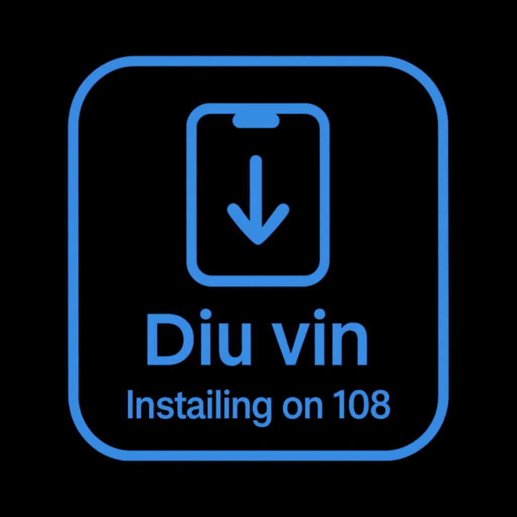 Icon representing the installation guide for Diu vin on iOS.