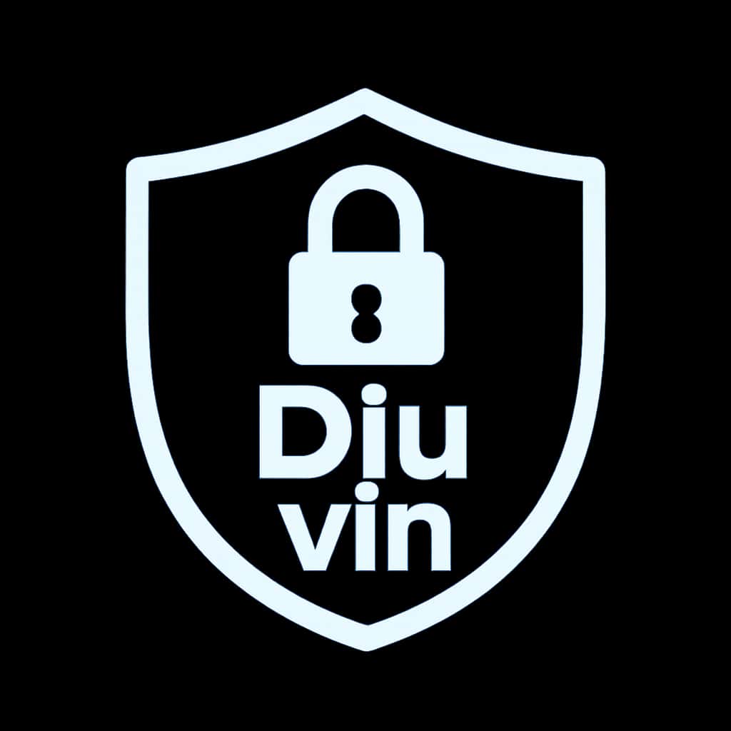 A simple badge design indicating tips for securing Diu vin accounts.