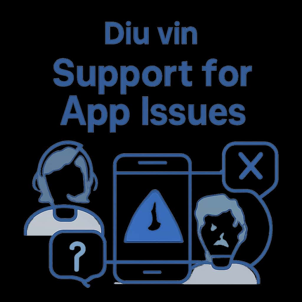 Illustration of common Diu vin app issues.