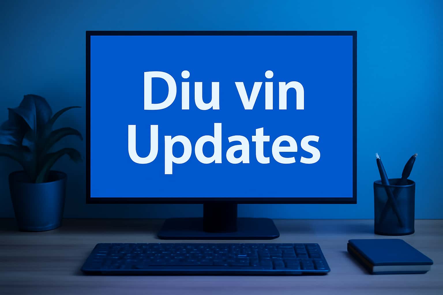 Visual representation of Diu vin Updates with clear text.