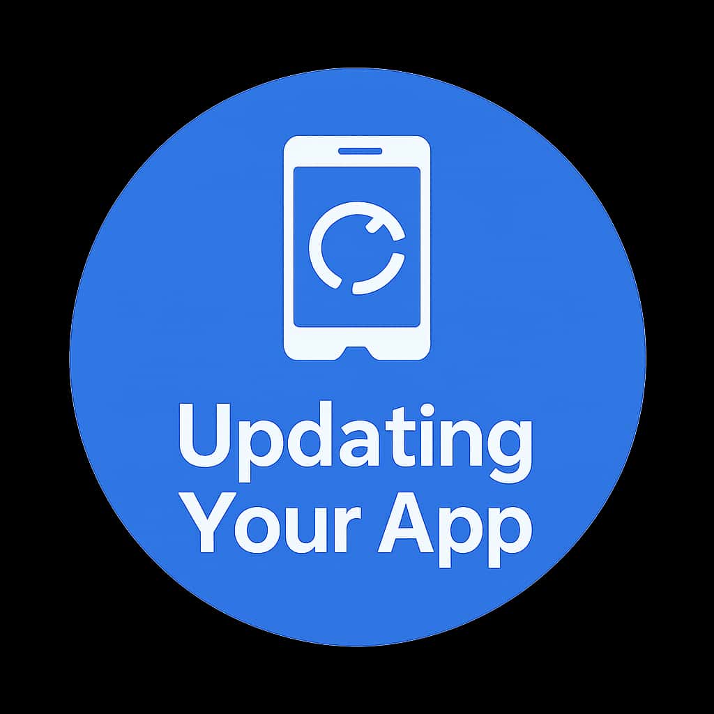 An icon representing the guide for updating the Diu vin app.