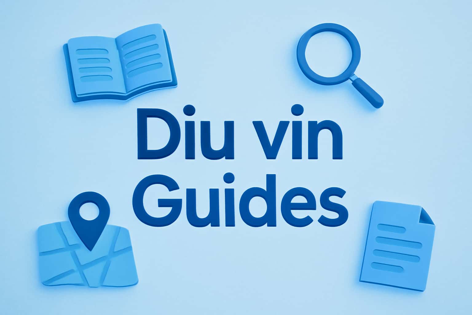 Informational scene depicting Diu vin Guides.